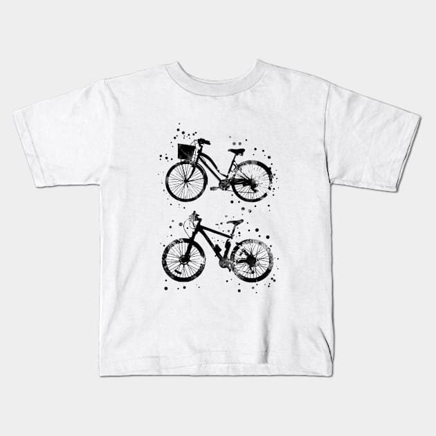 Bicycles Kids T-Shirt by RosaliArt